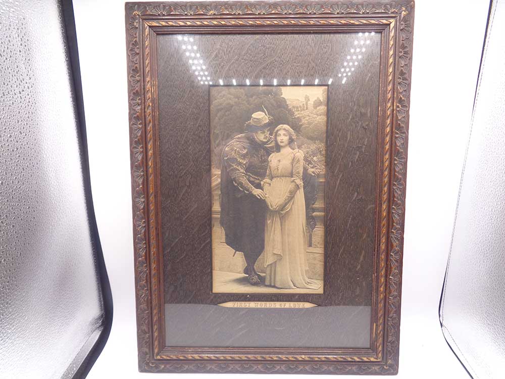 Antique Pair Of Pre-Raphaelite Prints In Victorian Oak Frames - Image 2