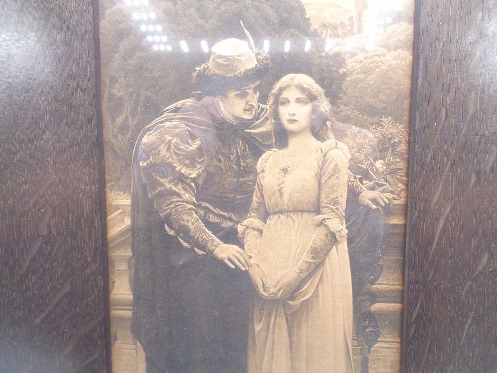 Antique Pair Of Pre-Raphaelite Prints In Victorian Oak Frames - Image 4