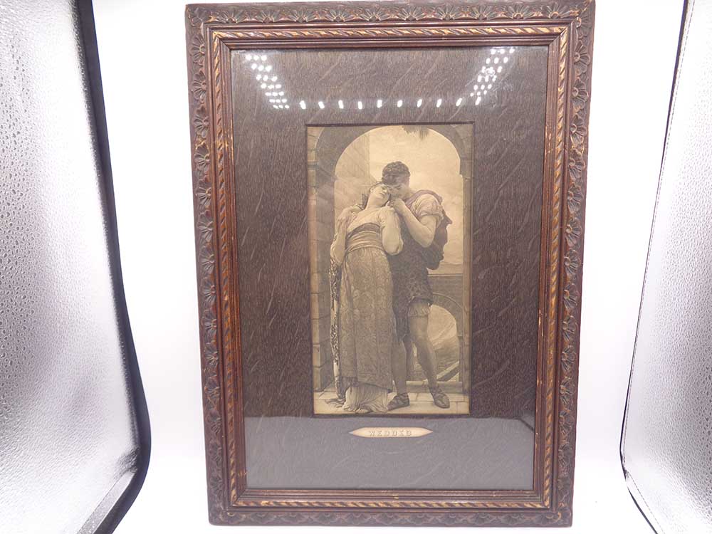 Antique Pair Of Pre-Raphaelite Prints In Victorian Oak Frames - Image 5