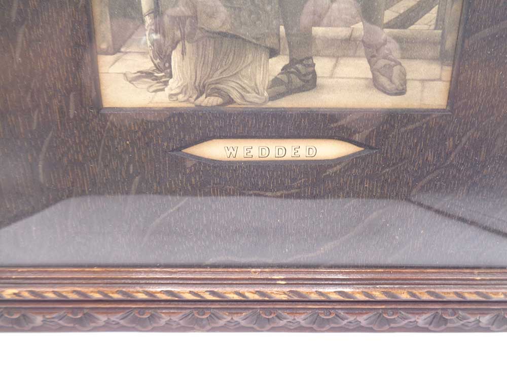 Antique Pair Of Pre-Raphaelite Prints In Victorian Oak Frames - Image 6