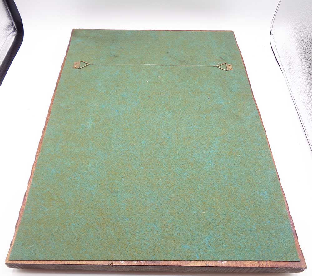 Antique Carved Wooden Rectangular Panel Decorated with Flowers - Image 3