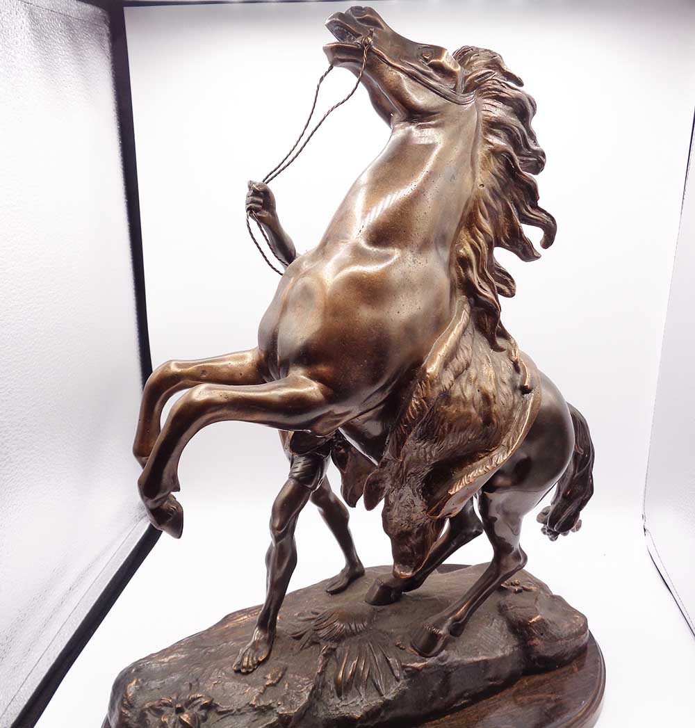 20th Century Coustou Copper Patinated Marly Horse Bronze - Image 5