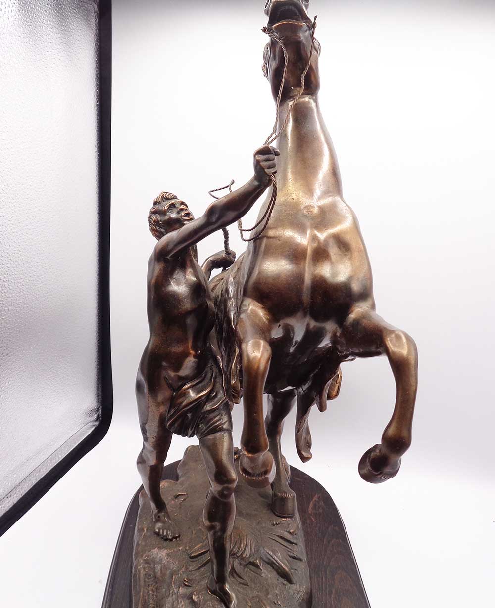 20th Century Coustou Copper Patinated Marly Horse Bronze - Image 4