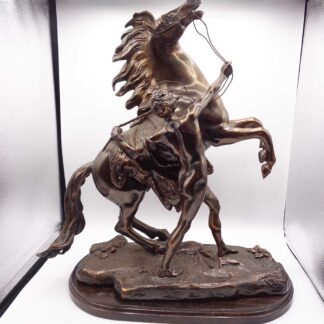 20th Century Coustou Copper Patinated Marly Horse Bronze