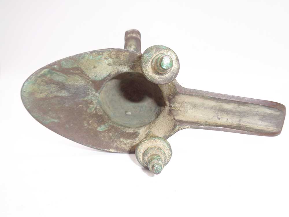 Antique Large Chinese Archaistic Bronze Libation Cup - Image 5