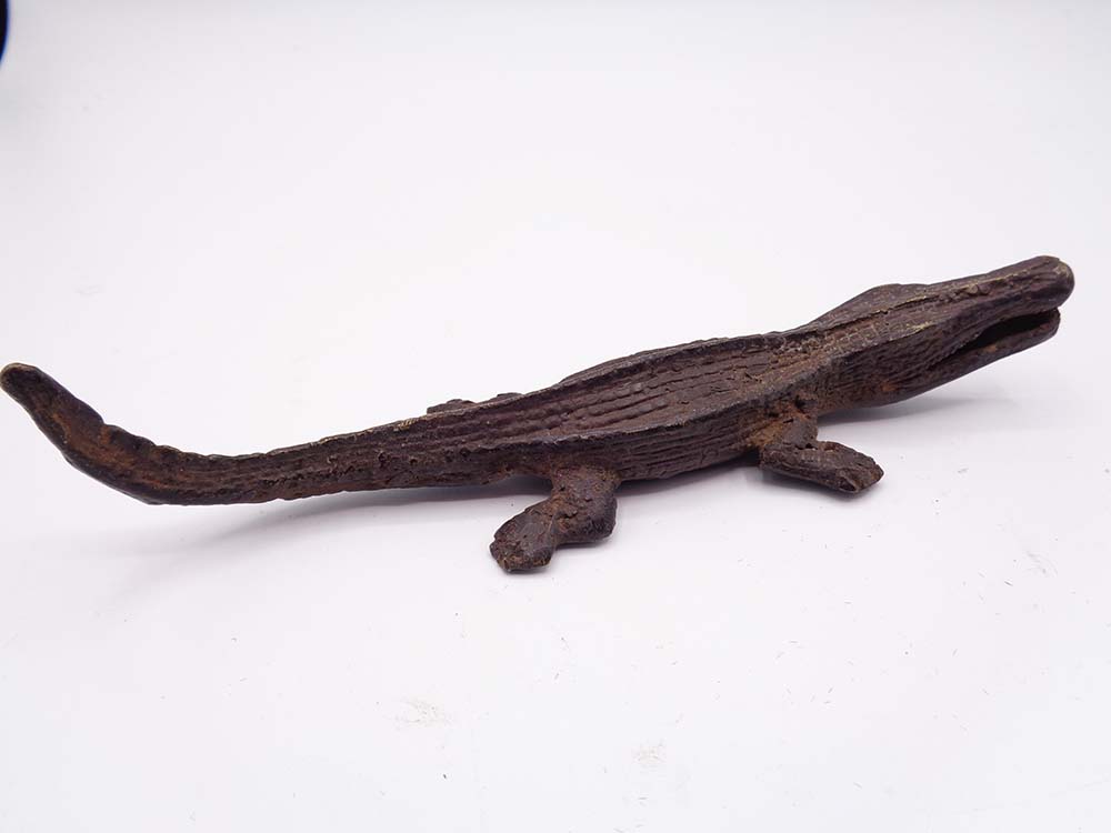 Vintage Metal/Bronze Crocodile Figure - Image 2