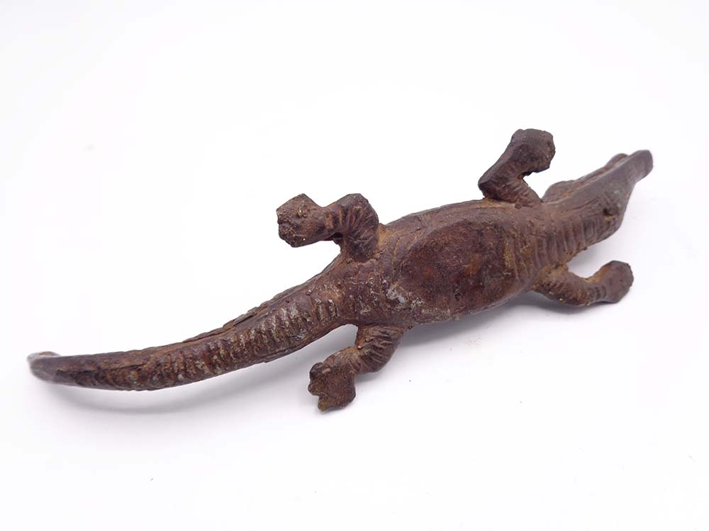 Vintage Metal/Bronze Crocodile Figure - Image 3