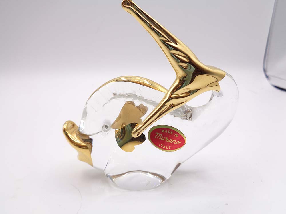 Rare Collection Of Murano 24ct Gold Leaf Glass Animals - Image 2