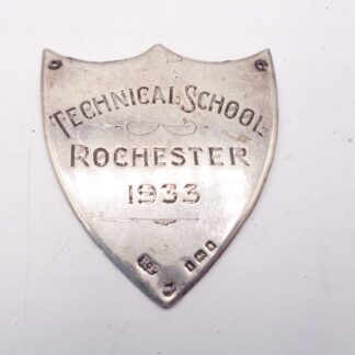Solid Silver, Hallmarked, Rochester Technical School 1933 Shield
