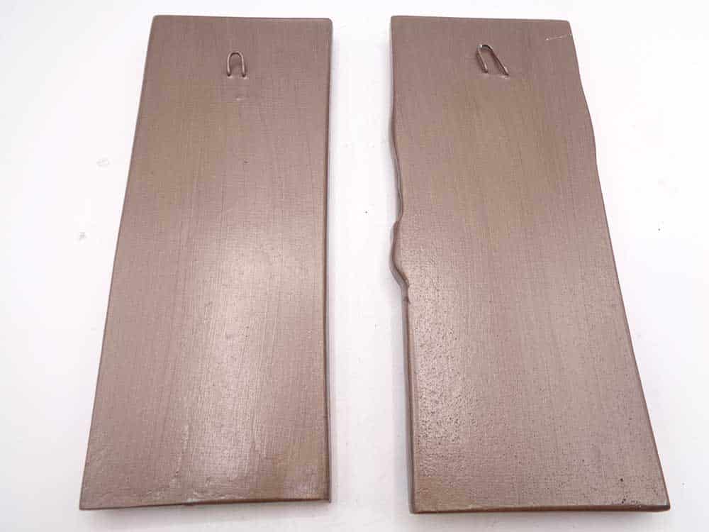 Pair Plaster Bronzed Art Nouveau Style Wall Plaques - Image 5