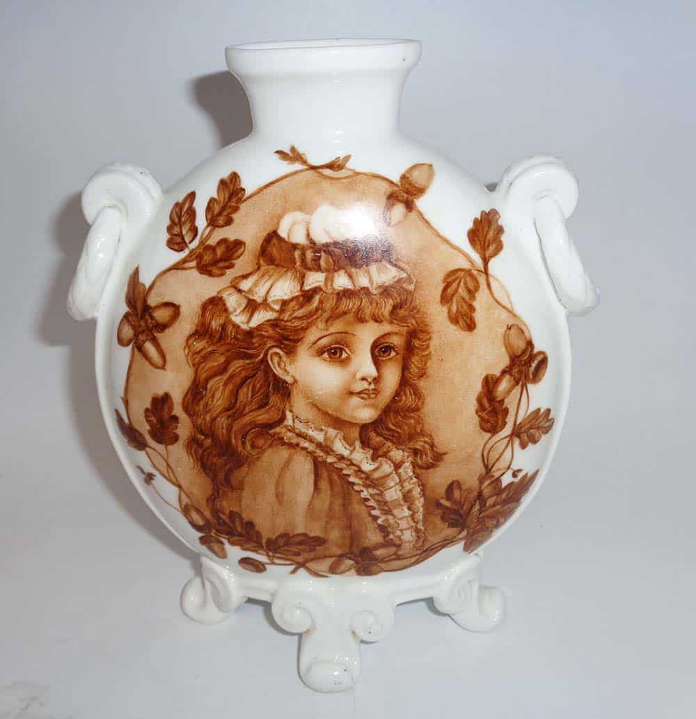 Rare Victorian (1877-1890) Royal Derby Crown Vase - Image 3