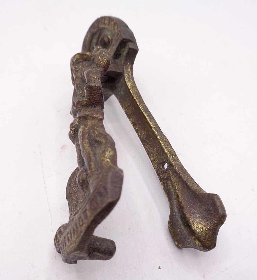Vintage Cast Brass Door Knocker Dick Whittington