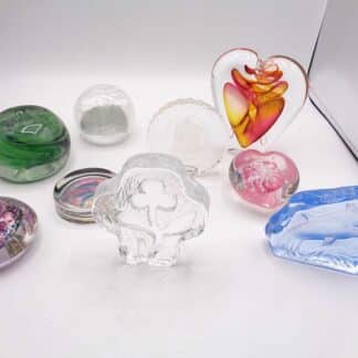 A Lovely Collection Of Crystal & Glass Paperweights