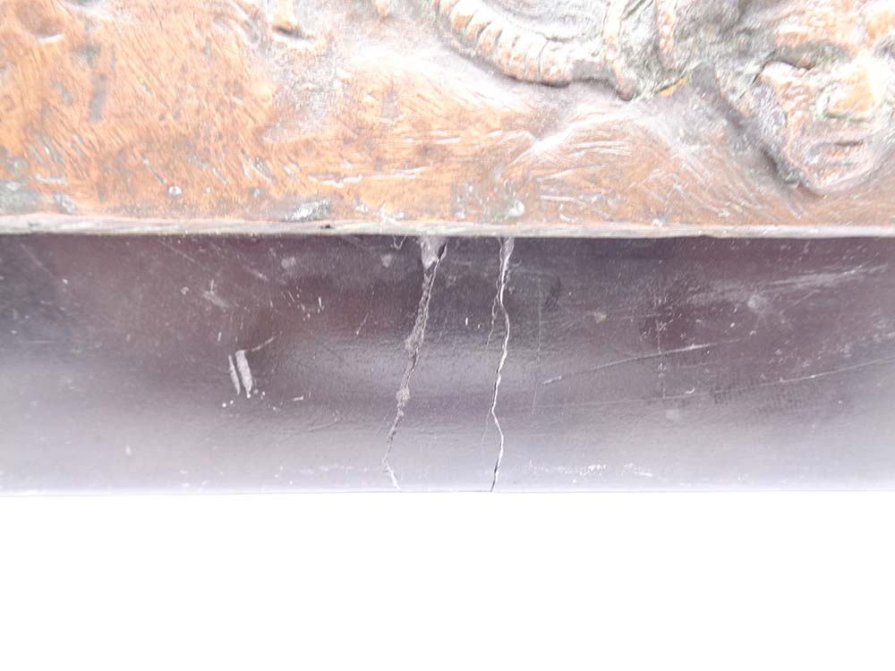 Arts & Crafts Copper Relief Plaque Mounted On Slate - Image 4