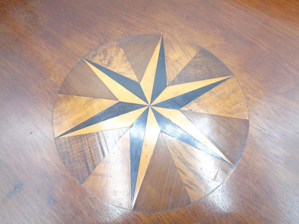 18th Century Georgian Large Oval Galleried & Brass handled Inlaid Tray - Image 7