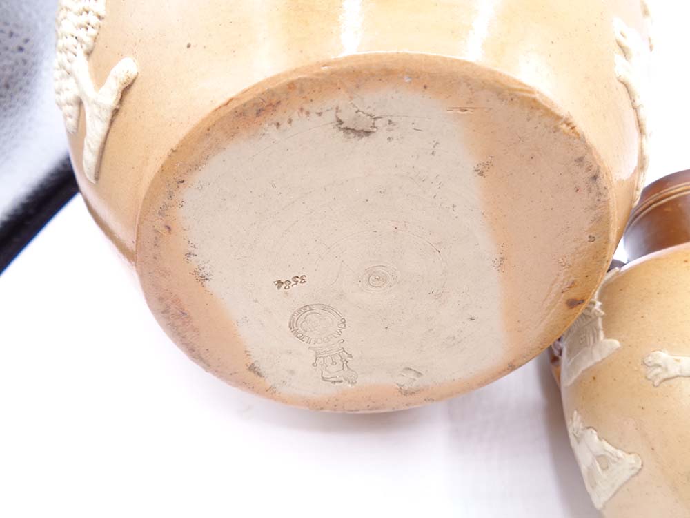 Victorian Set Of Three Graduated Royal Doulton Harvest Jugs - Image 4