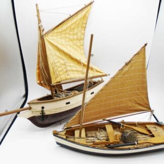 2 x Vintage Model Fishing Boats For Sale