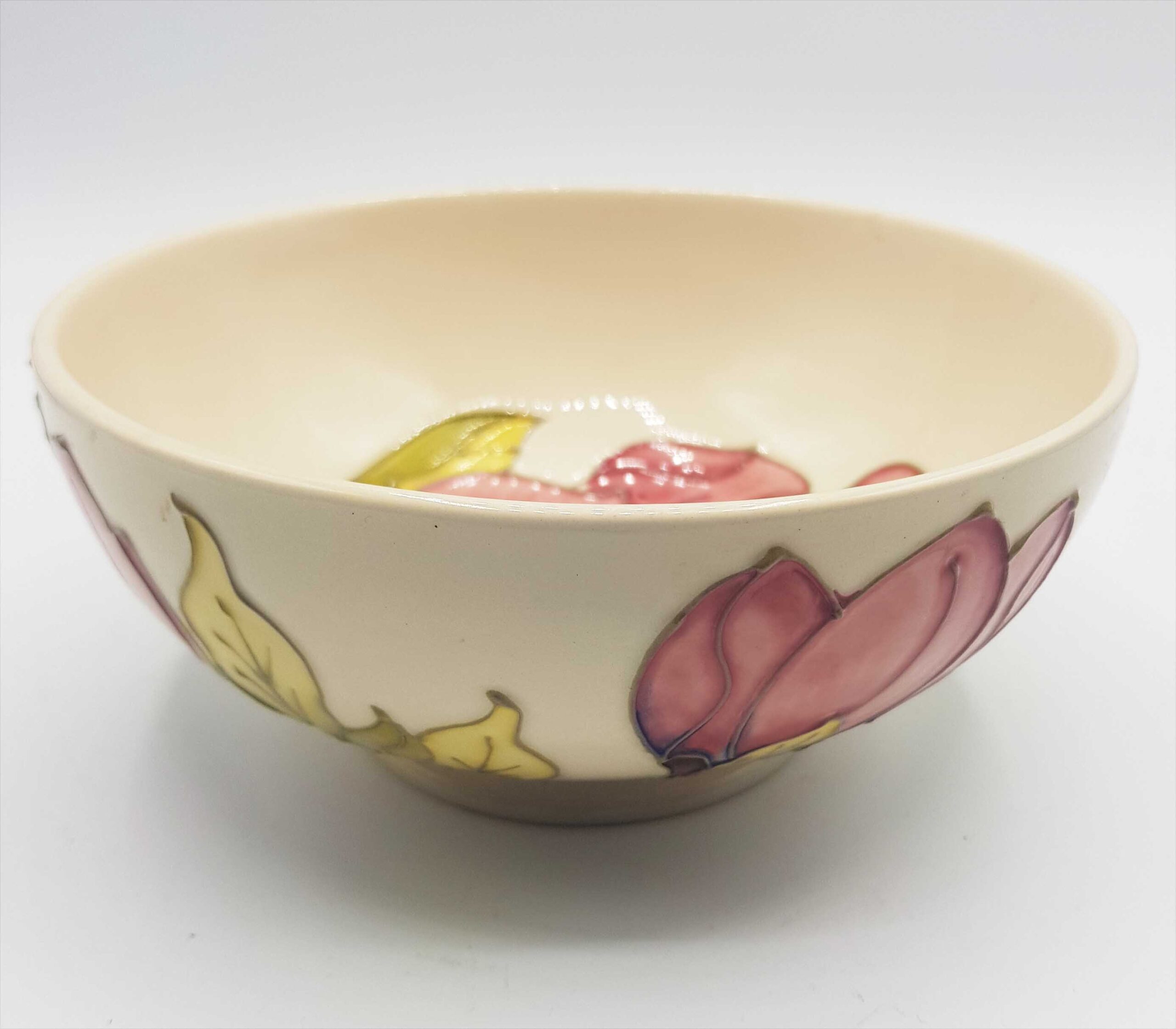 Large Moorcroft Magnolia Flower Bowl - Image 2