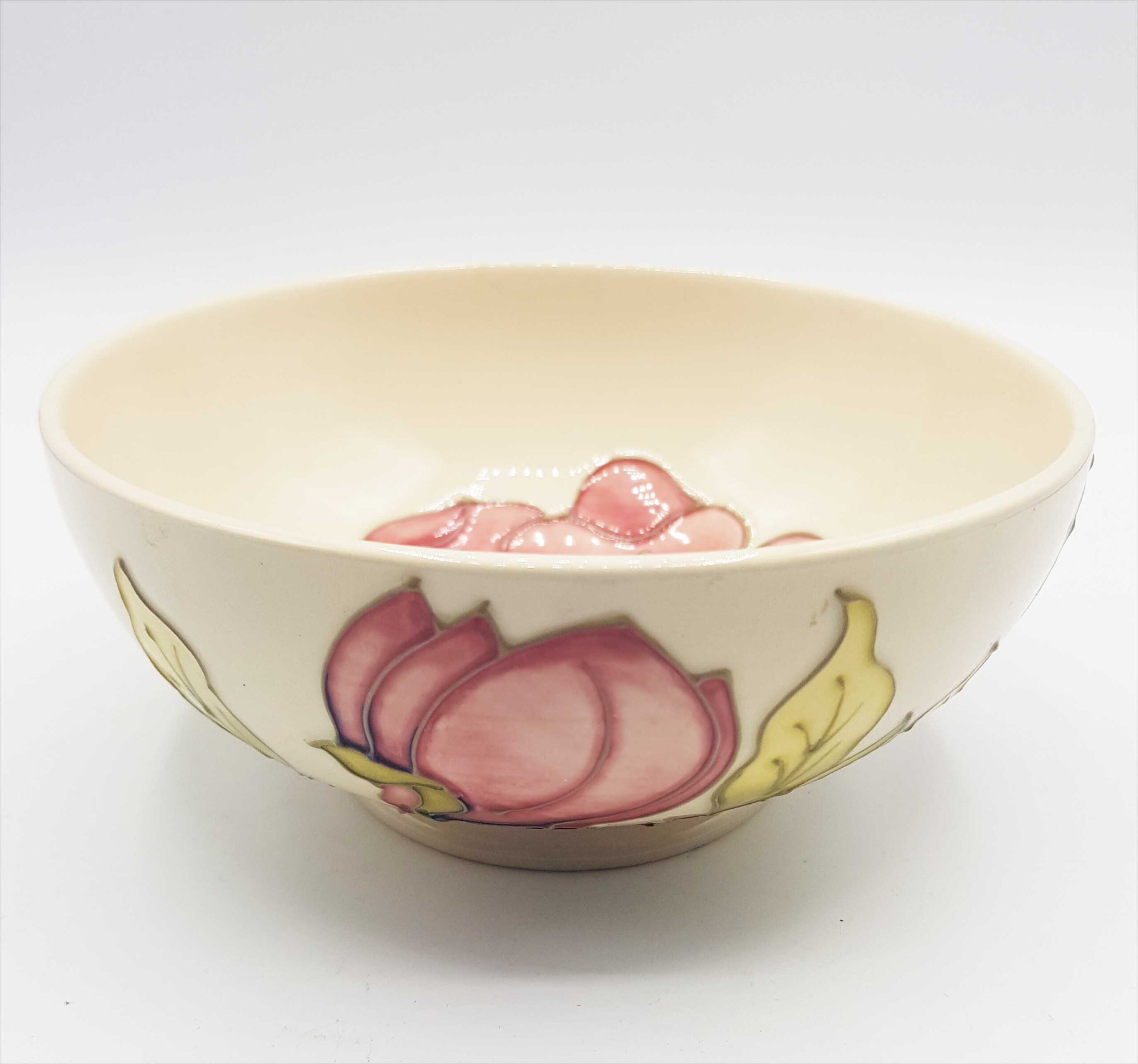 Large Moorcroft Magnolia Flower Bowl