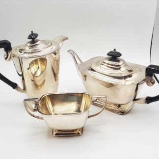Vintage De Montfort 3 Piece Silver Plated Georgian Style Tea/Coffee Set