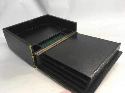 Victorian Charles Henry Leather Bound Stationery Box - Image 3