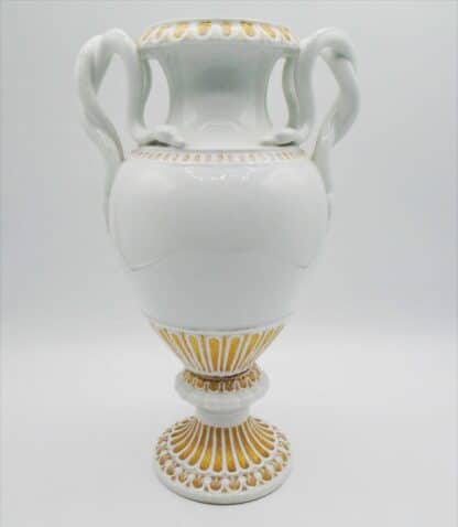 Meissen Urn Vase With Entwining Snake Handles