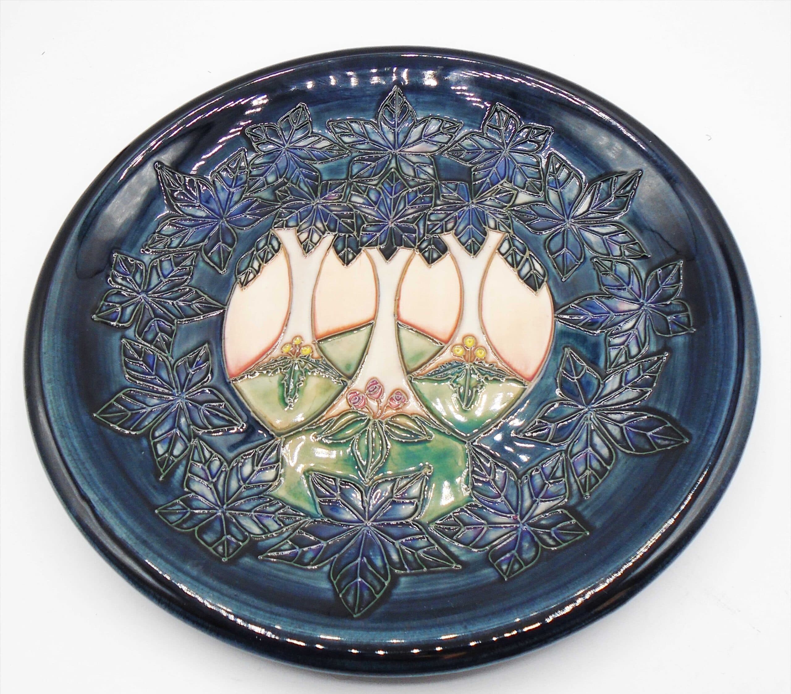 Moorcroft Sally Tuffin Clunny Design Large Wall Plate