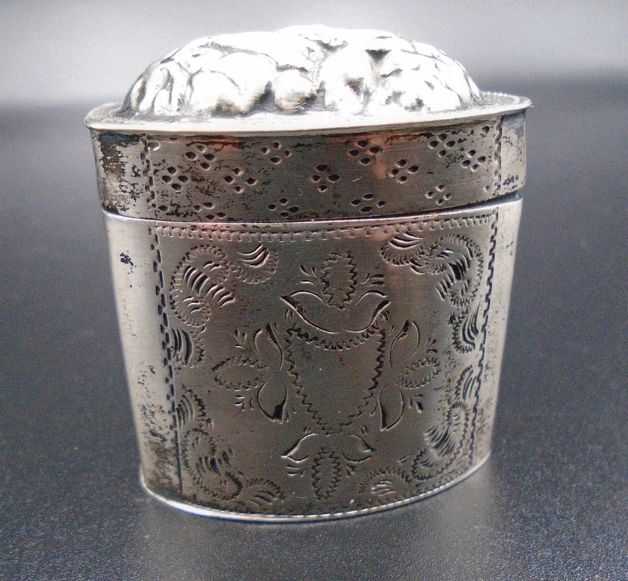 19th Century Dutch Silver Lodderein Ornate Box - Image 2