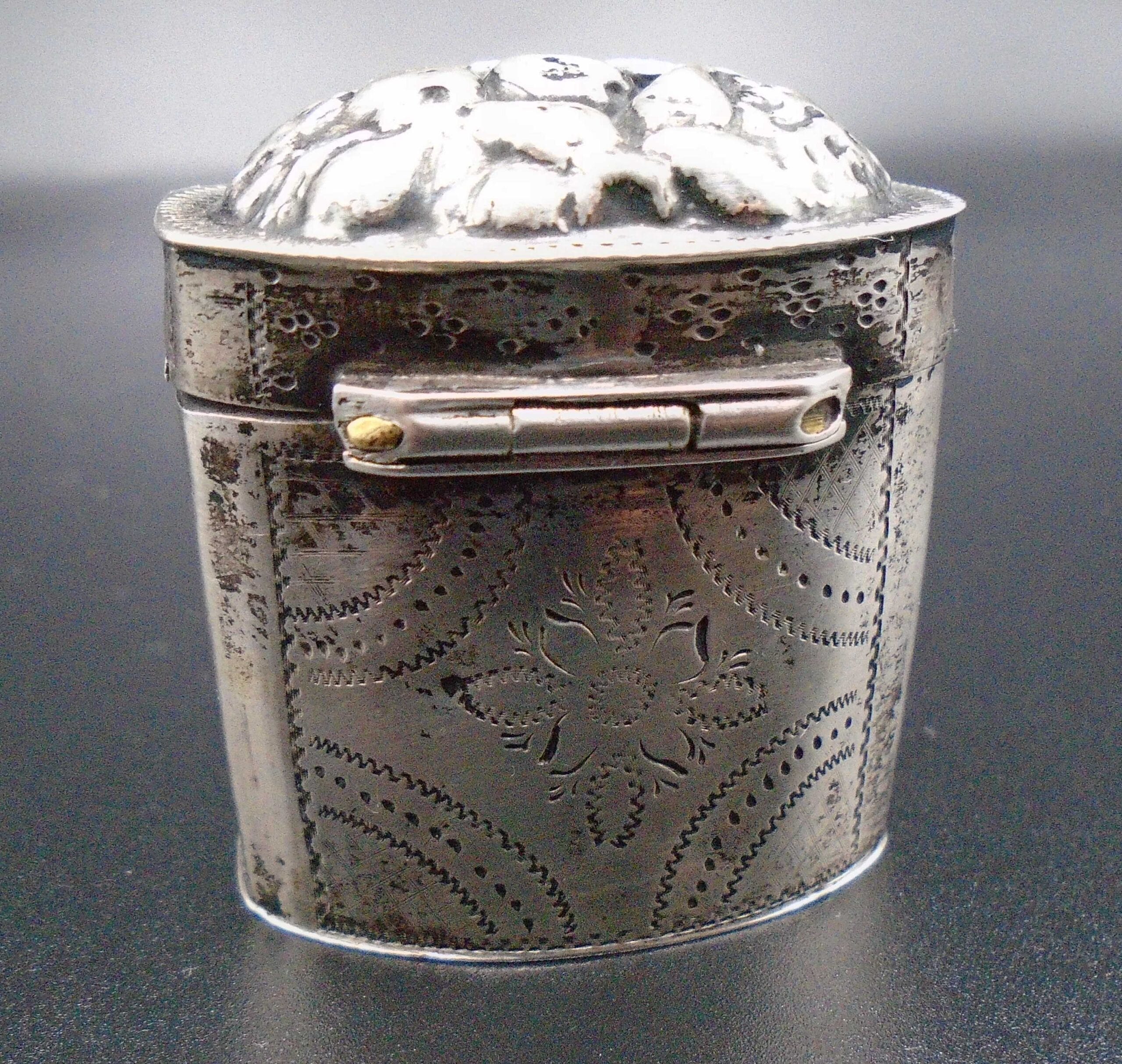 19th Century Dutch Silver Lodderein Ornate Box - Image 3