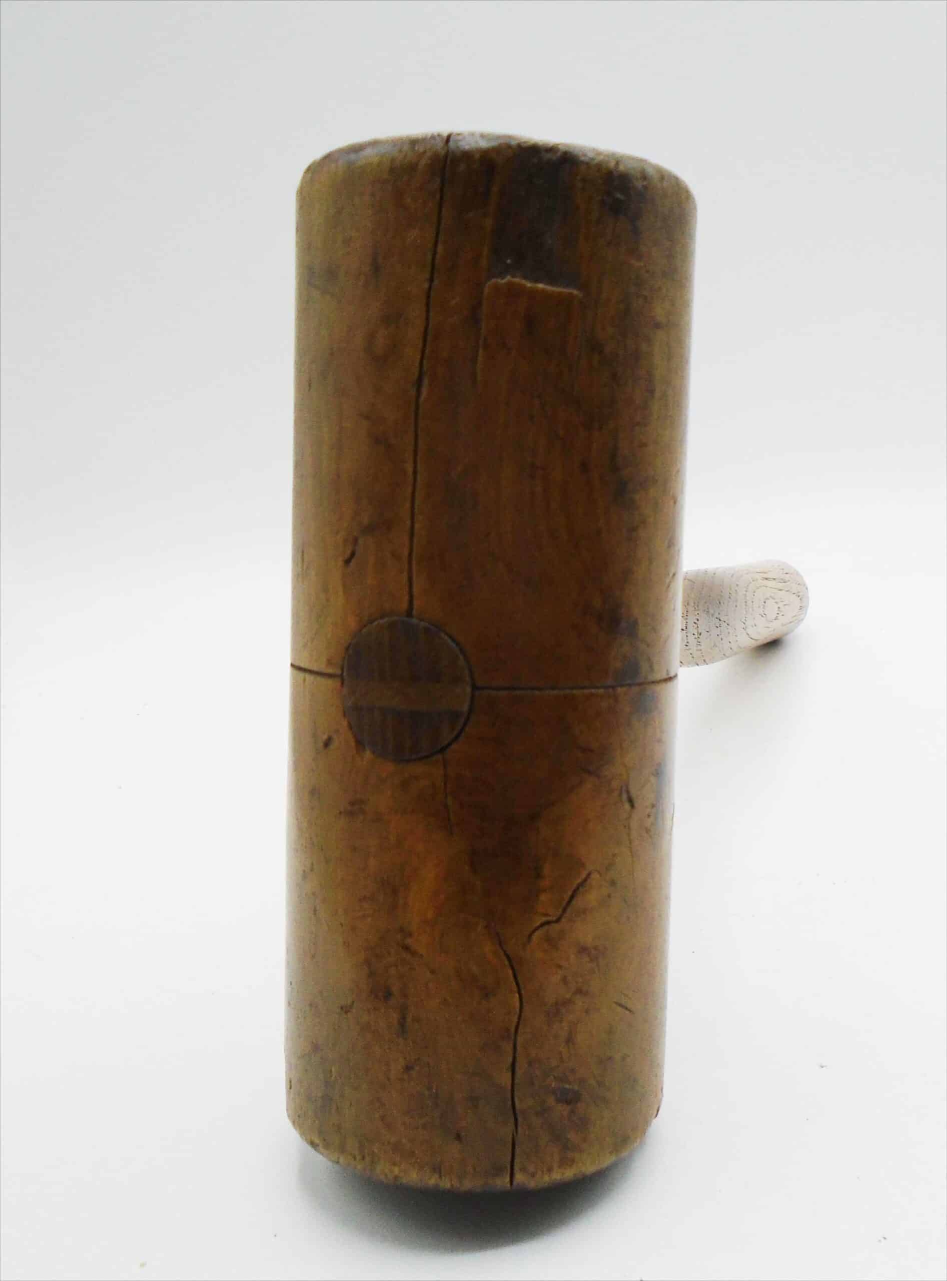 An Old Solid Wooden Mallet With Nice Patina - Image 2
