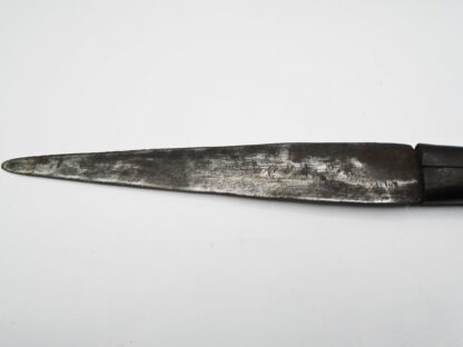 Antique Leather Handled Japanese Knife With Sheath