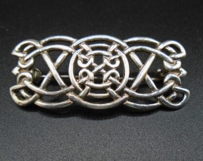 Vintage Celtic Design 925 Silver Brooch