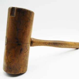 An Old Solid Wooden Mallet With Nice Patina