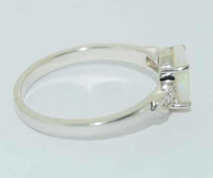 Vintage 925 Silver Opal Ring - Image 2