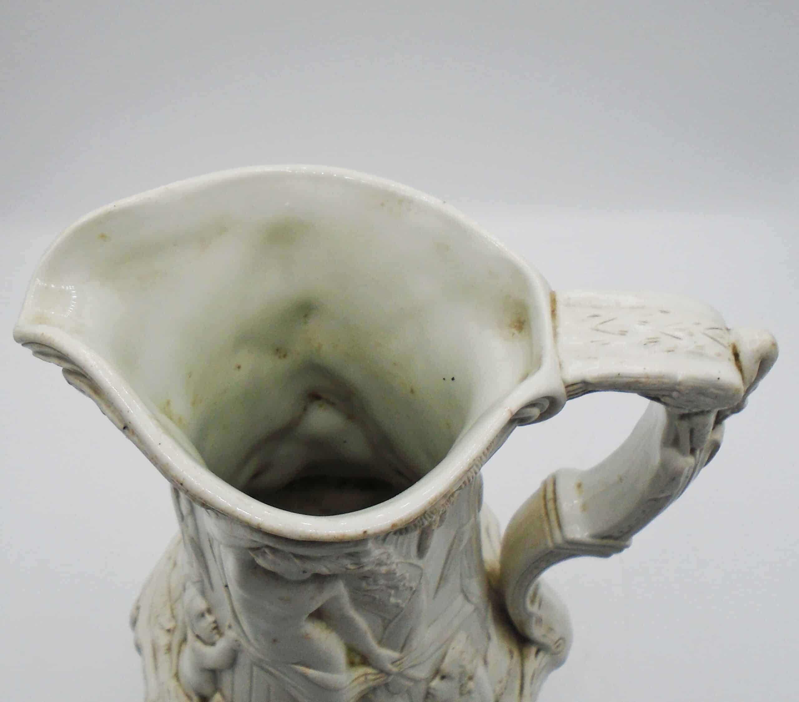 19th Century Charles Meigh Mythological English Stoneware Pitcher Jug - Image 7