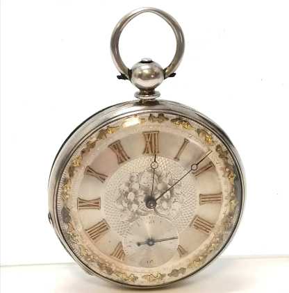 Antique Touchon Geneva Fine Silver Pocketwatch