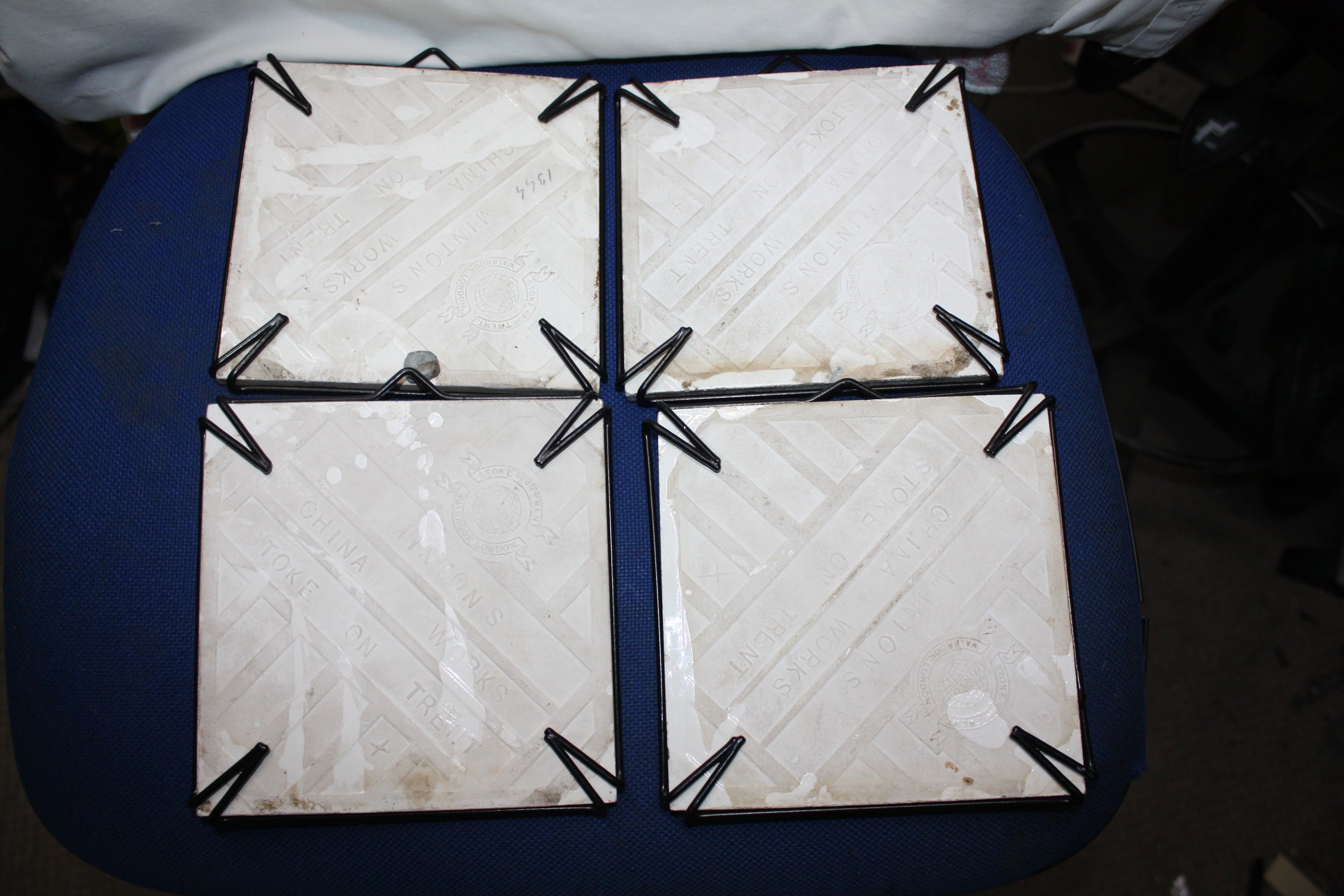 4 x Antique Minton Tiles By John Moyr Smith Dated 1800s - Image 2