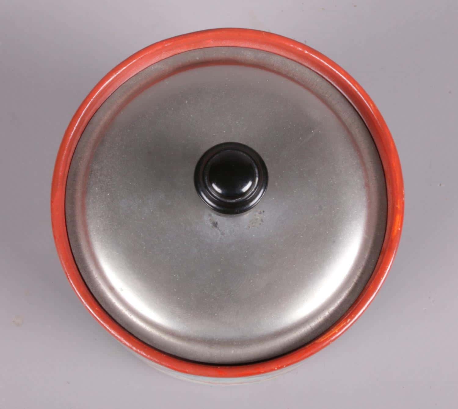 1930s Clarice Cliff Forest Glen Preserve Pot With Lid - Image 3