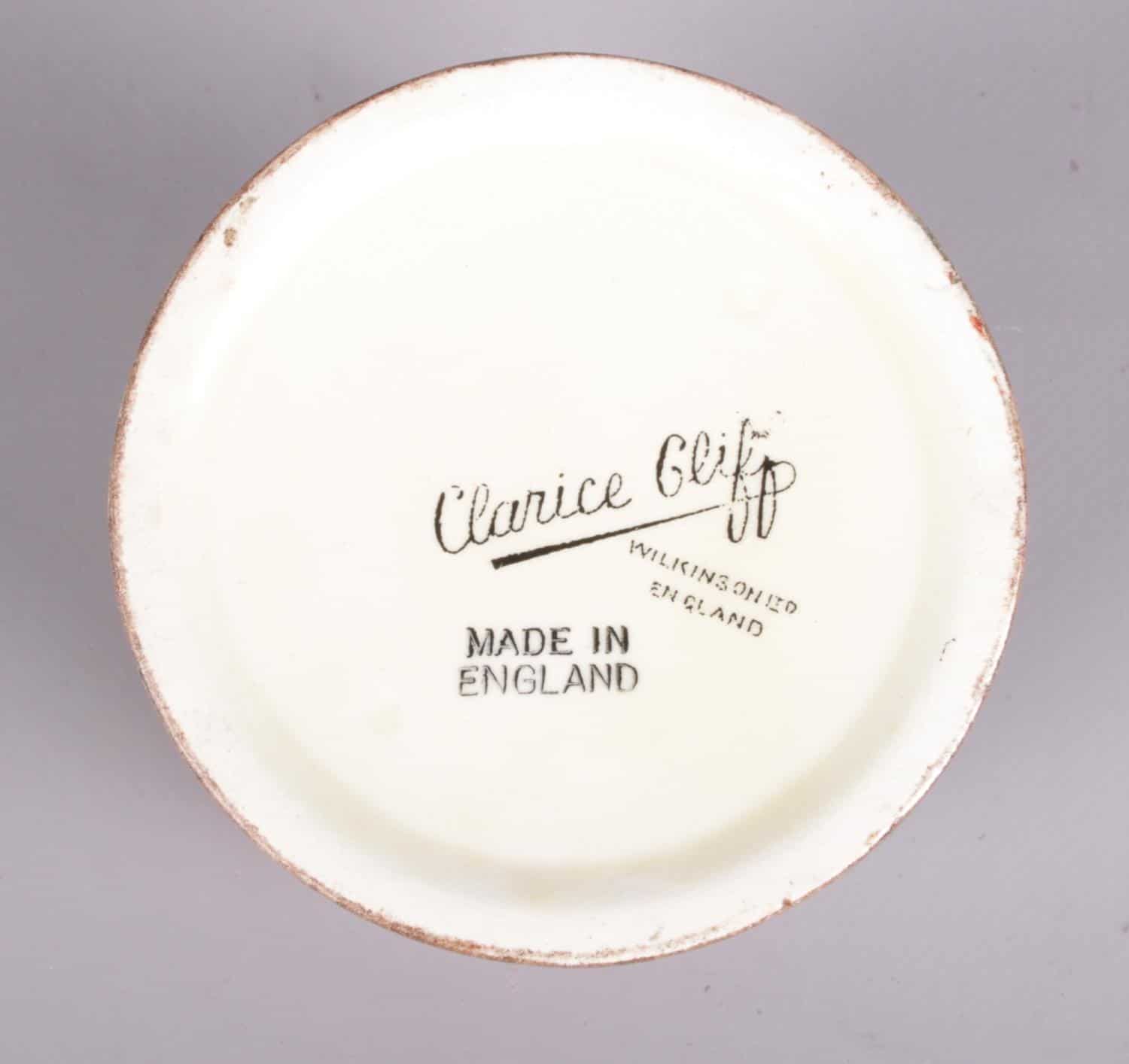 1930s Clarice Cliff Forest Glen Preserve Pot With Lid - Image 5