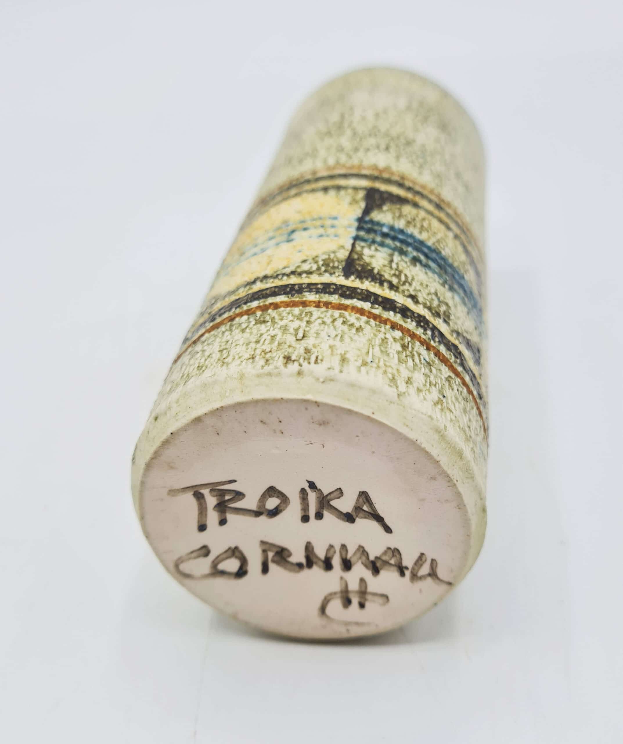 Rare 1960s Troika Cylindrical Vase By Honor Curtis - Image 5