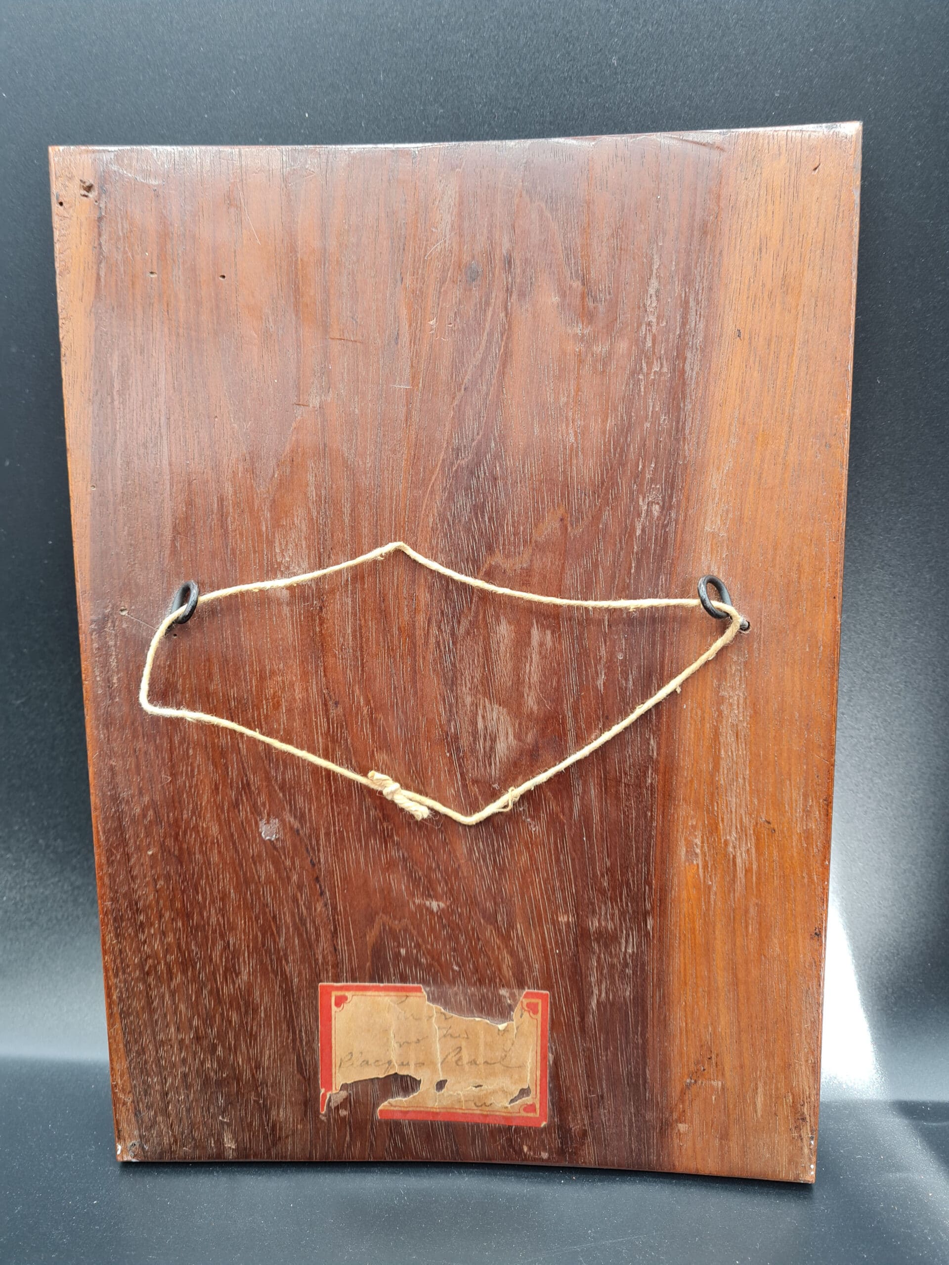 Late 19th Century Chinese Mother Of Pearl Wood Wall Plaque - Image 4