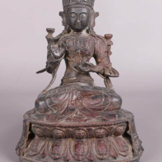Chinese Ming Dynasty Bronze Shakyamuni Budha - 4 Character Mark