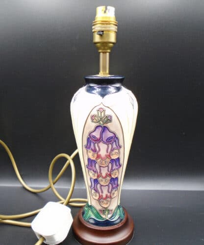 Rare Moorcroft Foxglove Lamp By Rachel Bishop