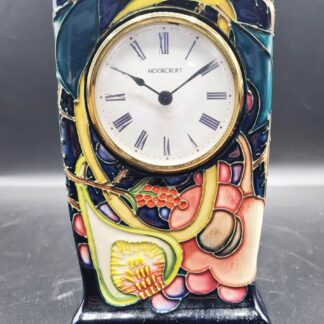 Moorcroft Clock In Queens Choice Design By Emma Bossons
