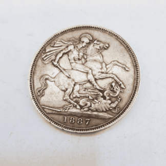 Queen Victoria 1887 Silver Crown