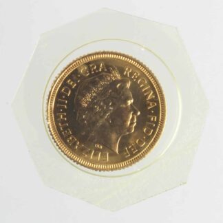 22-Carat Gold 2000 Half Sovereign BU