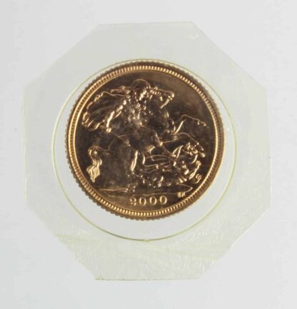 22-Carat Gold 2000 Half Sovereign BU
