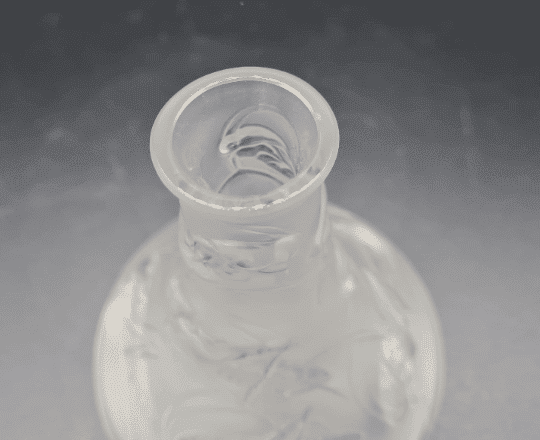 Lalique Ornate Glass Art Bud Vase - Image 4