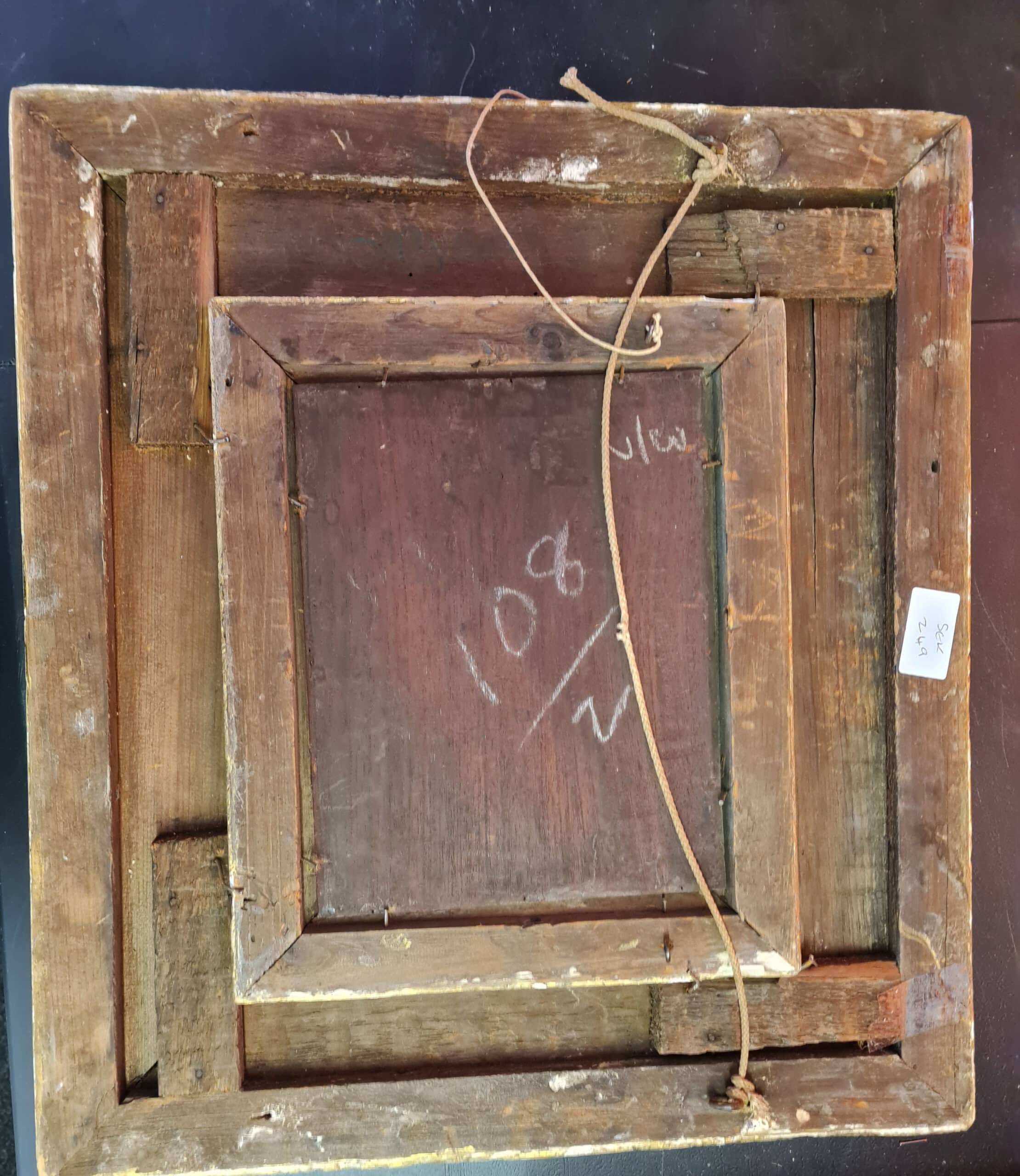 Old Still Life Fruit Oil Painting With Plaque W. Hunt R.A. - Image 5