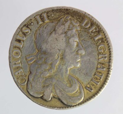 1681 King Charles II Silver Full Crown - Fine Condition